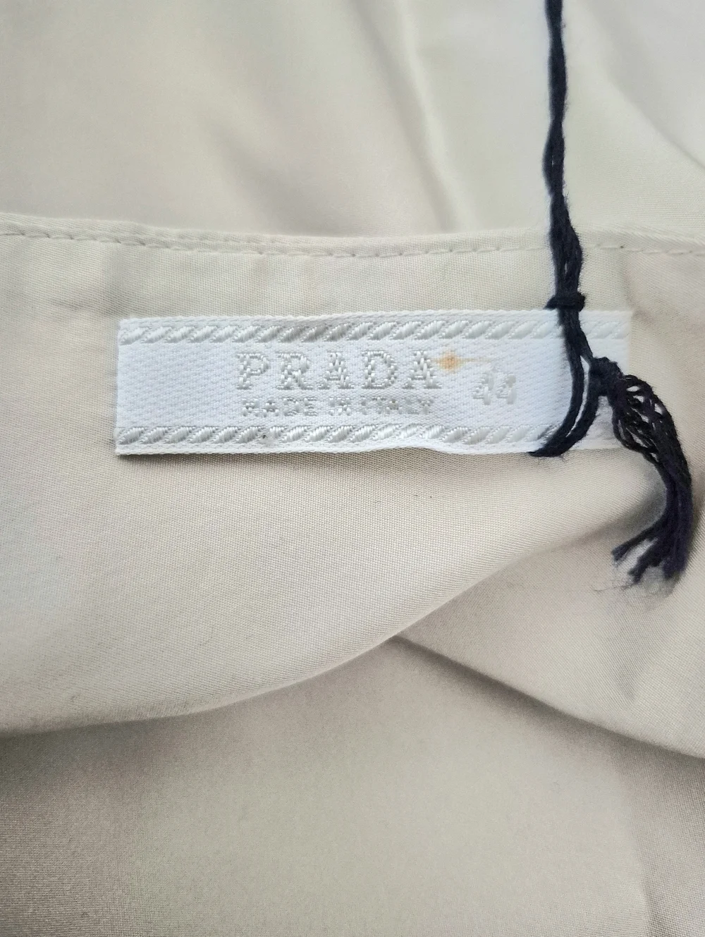 Vtg Prada Italy Talc Radzimir Silk Skirt Classic Party Retro Spring Summer Y2K - Picture 13 of 15